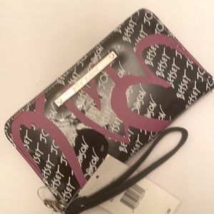 NWT black multi wristlet wallet